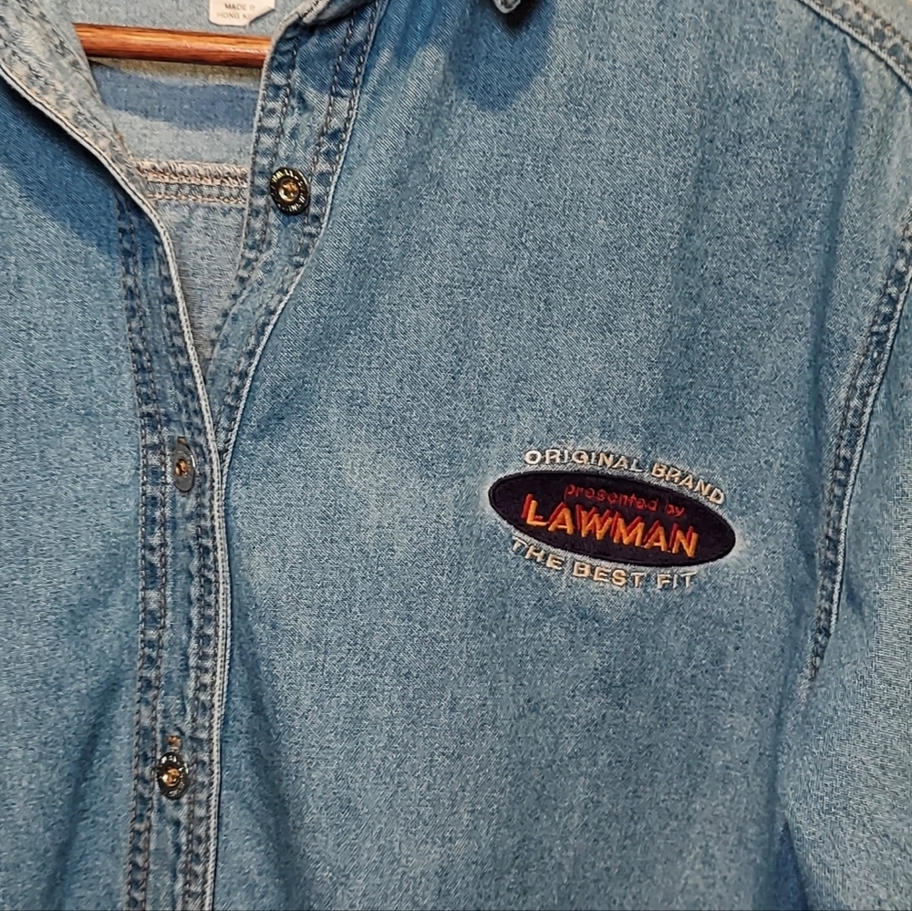 Vintage Lawman Lightweight Denim Shirt - Picture 2 of 5